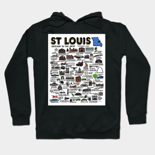 St Louis Map Hoodie